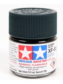 Tamiya - Colore acrilico XF-85 Rubber Black 1pz da 10ml  opaco