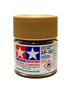 Tamiya - Colore acrilico XF-93 Light Brown Dak 1942  6pz da 10ml opaco XF93