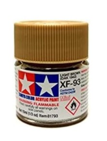 Tamiya - Colore acrilico XF-93 Light Brown Dak 1942   1pz da 10ml opaco XF93