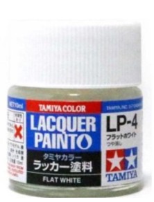 Tamiya - LP-4 FLAT WHITE 6pz bottiglietta colore a smalto