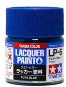 Tamiya - LP-6 PURE BLUE  6pz bottiglietta colore a smalto