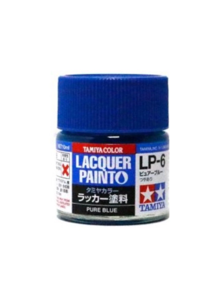 Tamiya - LP-6 PURE BLUE  1pz bottiglietta colore a smalto