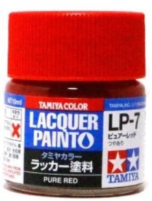 Tamiya - LP-7 PURE RED 6pz bottiglietta colore a smalto