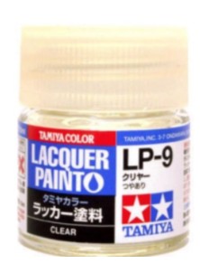 Tamiya - LP-9 CLEAR trasparente lucido 6pz bottiglietta colore a smalto