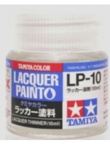 Tamiya - LP-10 LACQUER THINNER 10ml 6pz bottiglietta diluente per smalto