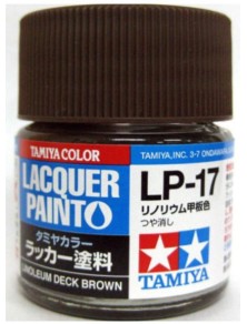 Tamiya - LP-17 LINOLEUM DECK BROWN 6pz bottiglietta colore a smalto