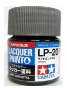 Tamiya - LP-20 LIGHT GUN METAL 6pz bottiglietta colore a smalto