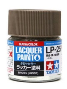 Tamiya - LP-25 BROWN (JGSDF) 6pz bottiglietta colore a smalto