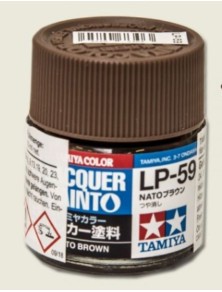 Tamiya - LP-59 NATO BROWN  6pz bottiglietta colore a smalto