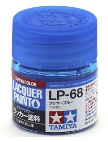 Tamiya - LP-68 blu trasparente 6pz bottiglietta colore a smalto