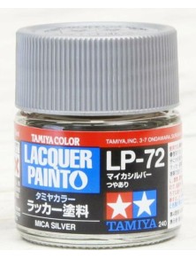 Tamiya - LP-72 Mica Silver 6pz bottiglietta colore a smalto LP72