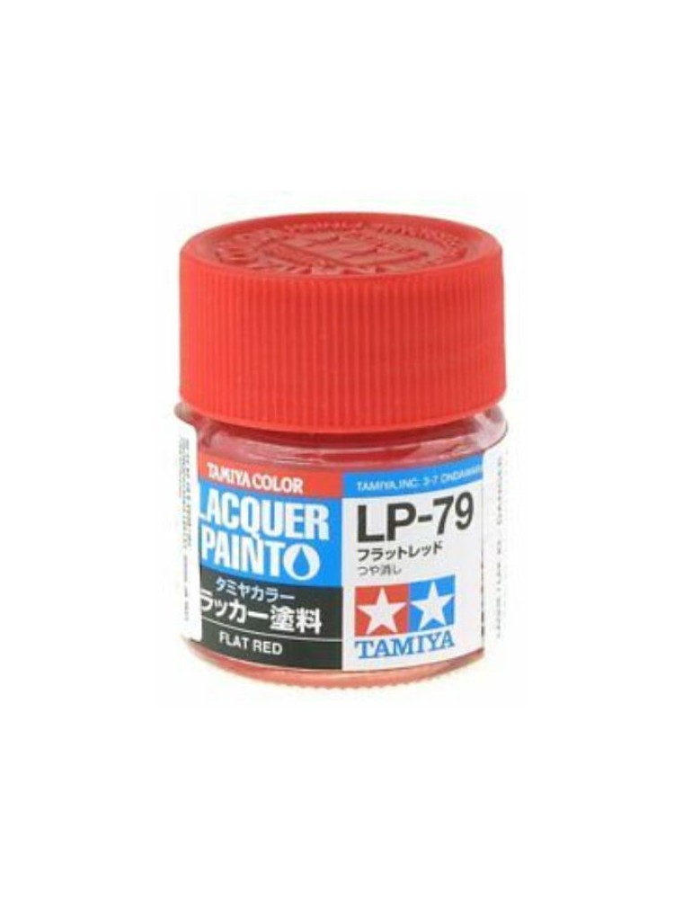 Tamiya - Lp-79 Flat Red 6pz colore Laquer LP79