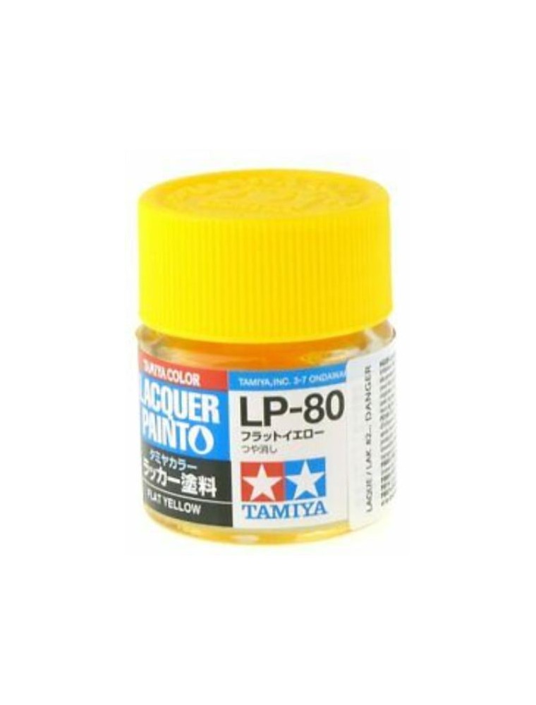 Tamiya - Lp-80 Flat Yellow 6pz colore Laquer LP80