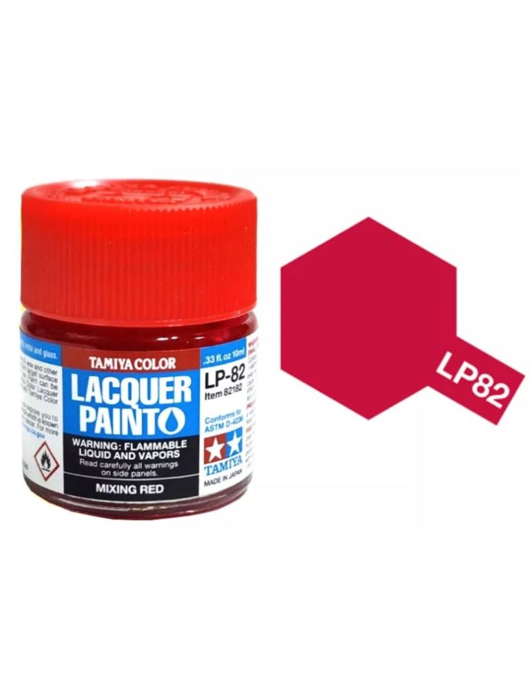 Tamiya - LP-82 Mixing Rosso 6pz colore Laquer LP82