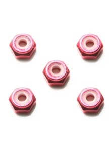 Tamiya - Dadi 2mm Autbloccanti Fucsia 5pz Mini4wd