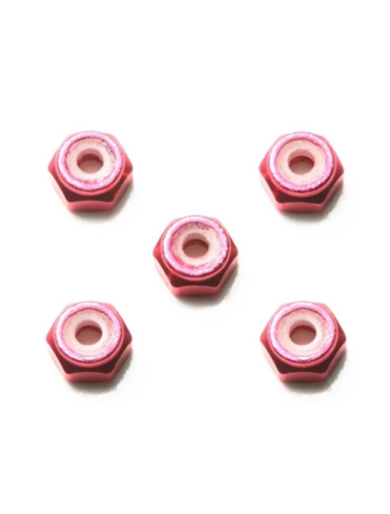 Tamiya - Dadi 2mm Autbloccanti Fucsia 5pz Mini4wd