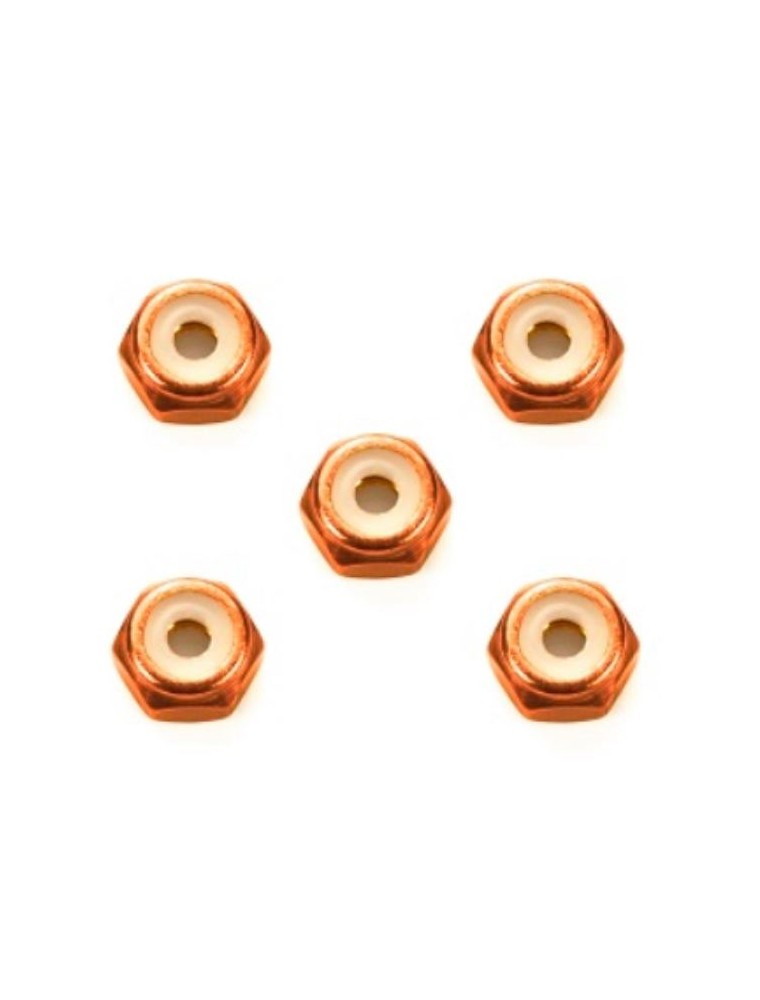 Tamiya - Dadi 2mm Autobloccanti Arancio Mini4wd 5pz