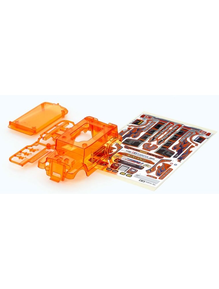 Tamiya - Carrozzeria Dyipne Trasparente arancio Mini4wd Telaio FM-A