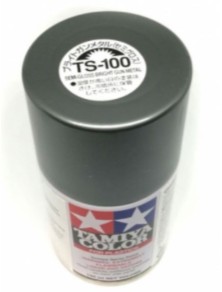 Tamiya - SPRAY BRIGHT GUN METAL   100ml SEMI-GLOSS PER PLASTICA TSC100