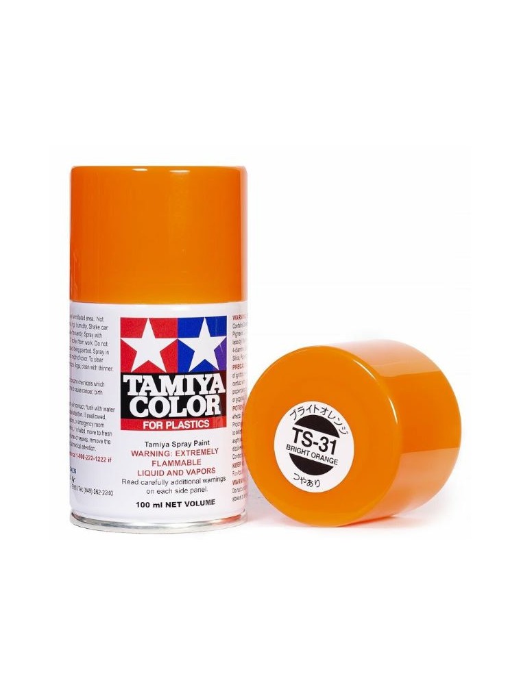 Tamiya - Spray per plastica Bright Orange arancione acceso 100ml