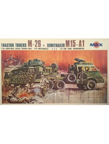 MAX MODEL - MEZZO RECUPERO CARRI USA  1/35 TRATTORE M26 RIMORCHIO M15-A1