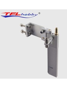 TFL hobby - TIMONE IN ALLUMINIO  ALTO 95mm LUNGO 45mm CON PRESA D'ACQUA