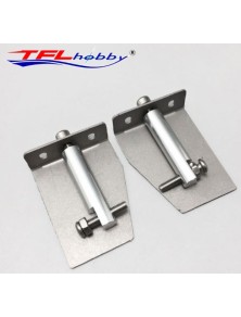 TFL hobby - TRIM TAB REGOLABILI    44x30mm 2pz IN ACCIAIO INOSSIDABILE