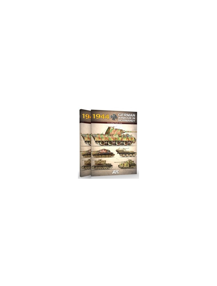 AK INTERACTIVE - 1944 German Armour In Normandy Camouflage Profile Guide - Spanish