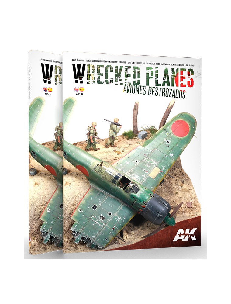 AK INTERACTIVE - Wrecked Planes - Aviones Destrozados - Bilingual