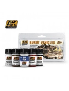 AK INTERACTIVE - Burnt Vehicles Set