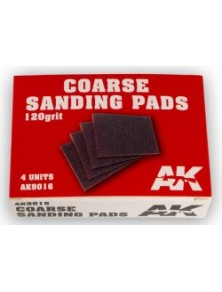 AK INTERACTIVE - Coarse Sanding Pads 120 grit.4 units