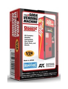 AK INTERACTIVE - DOOZY! 1/24 SODA VENDING MACHINE / TYPE B - DR PEPPER