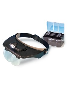 ARTESANIA LATINA - Magnifying Glass with LED Lights x2 Headset