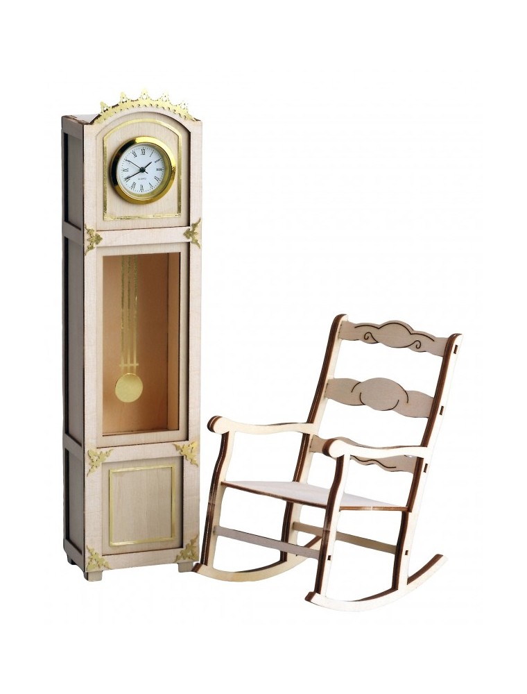 ARTESANIA LATINA - Clock and Rocking Chair