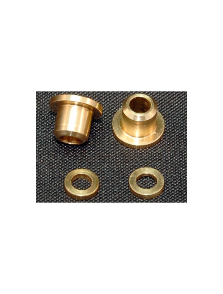 BRM MODEL CARS - brass turned bearings for rear axle and brass washers for front axle (2+2)