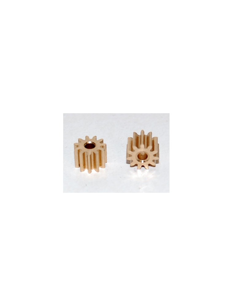 BRM MODEL CARS - 11T brass pinion (2x)