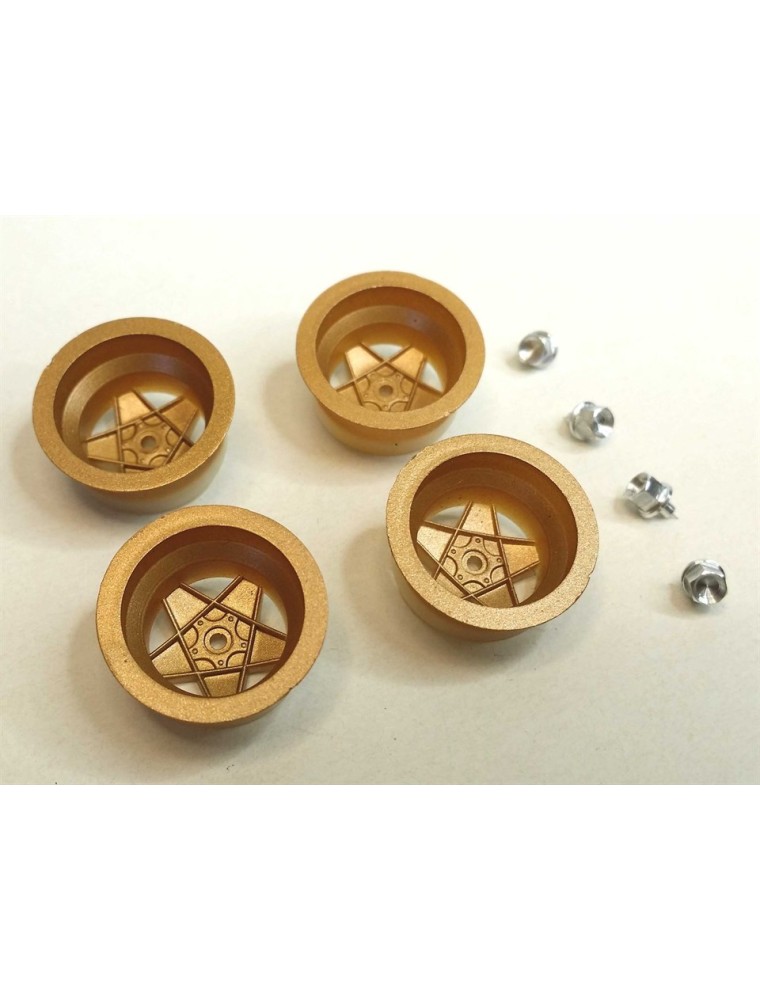 BRM MODEL CARS - 512 GOLD inserts with aluminum nuts