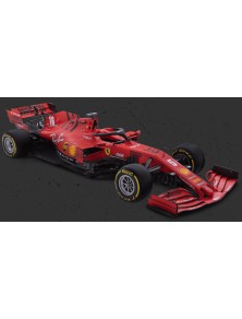 BURAGO - 1/18 Ferrari F1 SF1000 2nd Austrian GP 2020 (C. Leclerc #16) with Soft Red Wheels