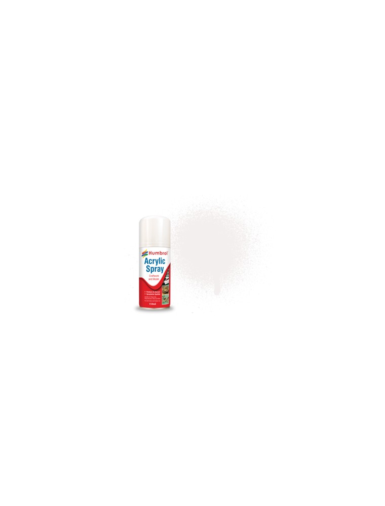 HUMBROL - No 34 White Matt - Modellers Spray 150 ML