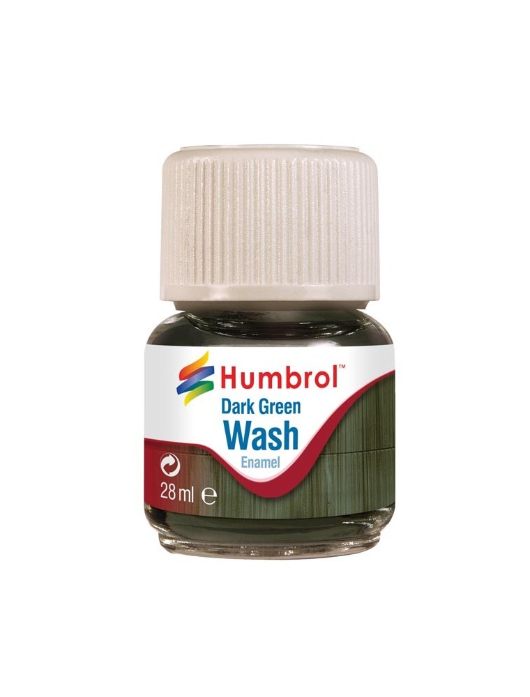 HUMBROL - 28ml Enamel Wash - Dark Green