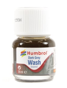 HUMBROL - 28ml Enamel Wash - Dark Grey