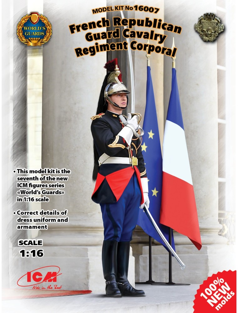 ICM - 1/16 French Republican Guard Cavalry Regiment Corporal (100% new molds)