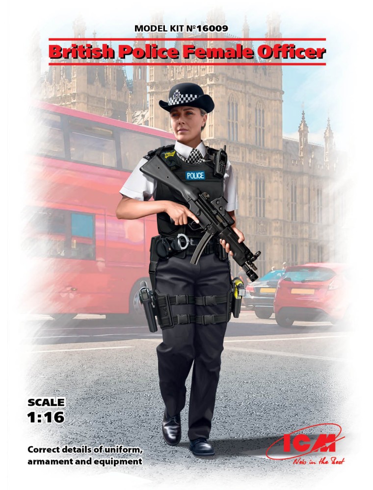 ICM - 1/16 British Police Female Officer (100% new molds)