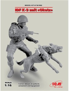 ICM - 1/16 K-9, Israeli Police Team Officer with dog (100% new molds)