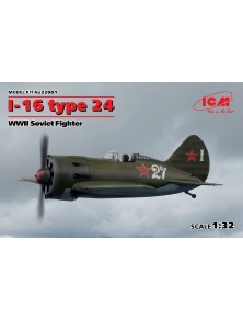 ICM - 1/32 I-16 type 24, WWII Soviet Fighter (100% new molds)