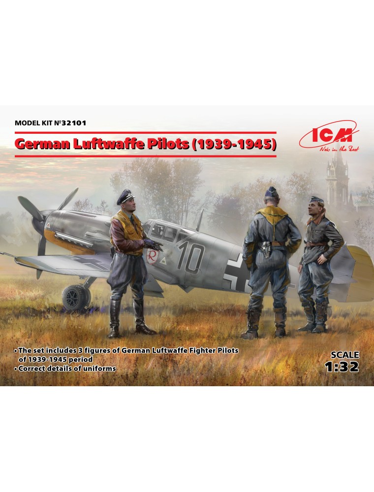 ICM - 1/32 German Luftwaffe Pilots (1939-1945) (3 figures) (100% new molds)