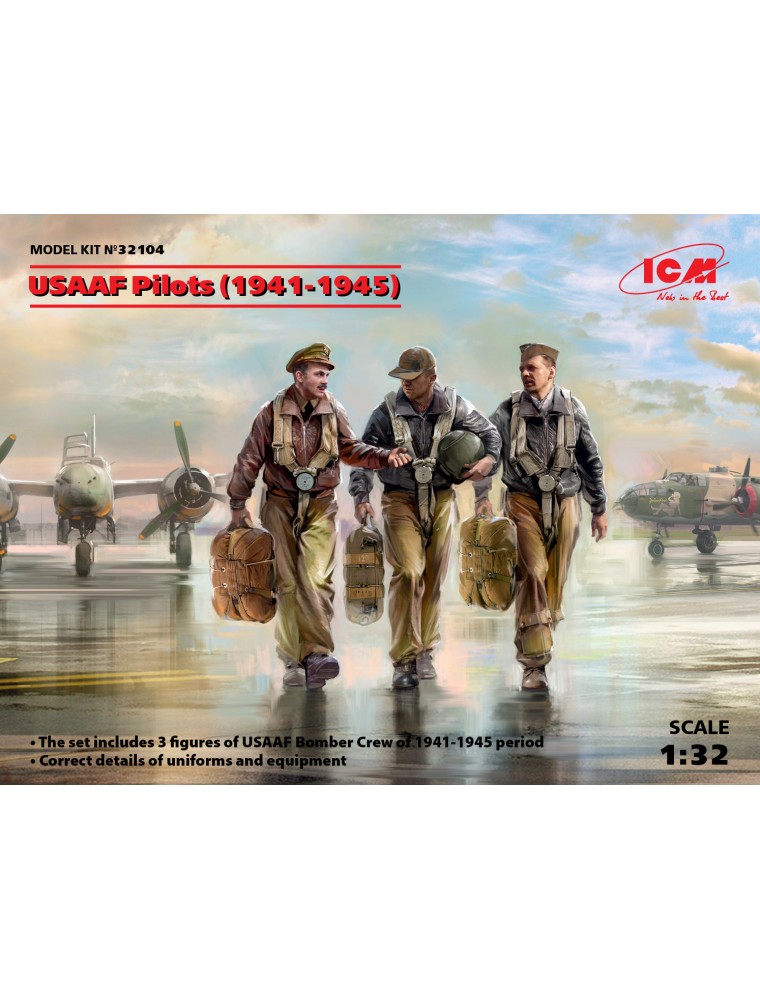 ICM - 1/32 USAAF Pilots (1941-1945) (3 figures) (100% new molds)