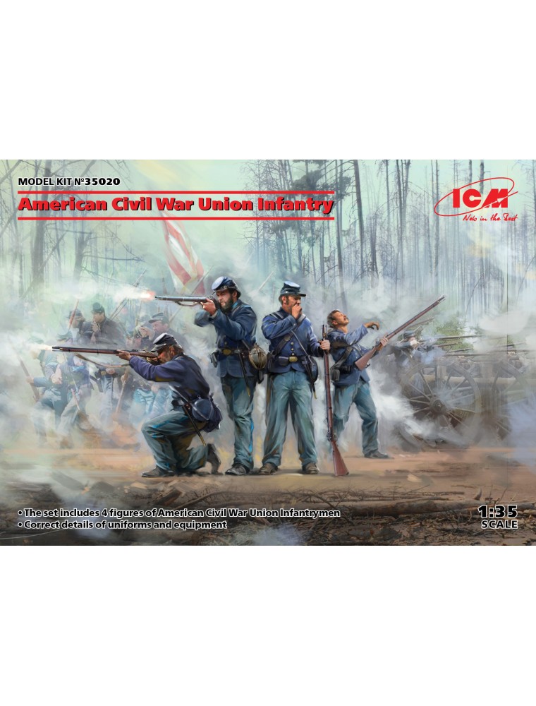 ICM - 1/35 American Civil War Union Infantry (100% new molds)