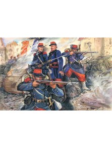 ICM - 1/35 French Line Infantry (1870-1871) (4 figures - 1 officer, 3 soldiers)