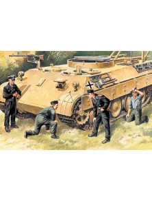 ICM - 1/35 German Tank Crew (1943-1945) (4 figures - 1 officer, 1 unterofficer, 2 soldiers)